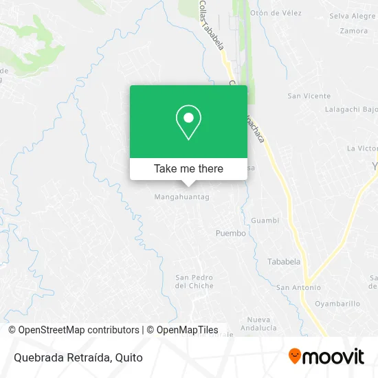 Quebrada Retraída map