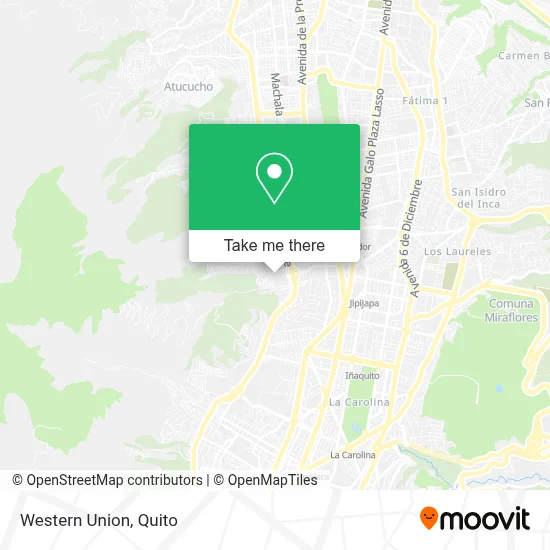 Western Union map