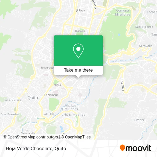 Hoja Verde Chocolate map