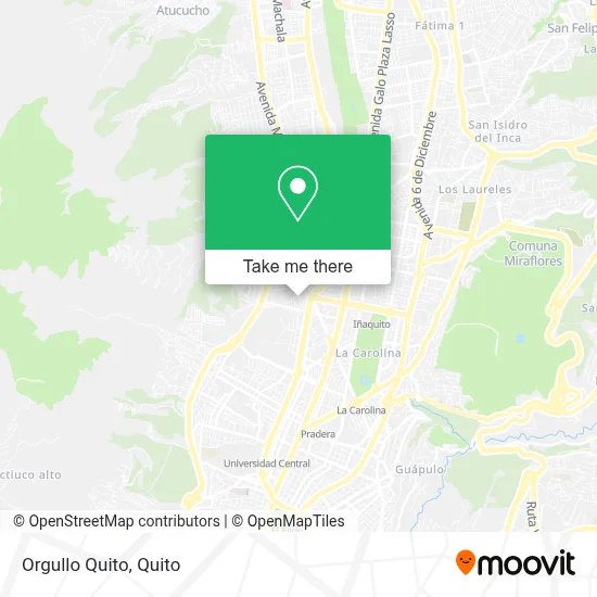 Orgullo Quito map