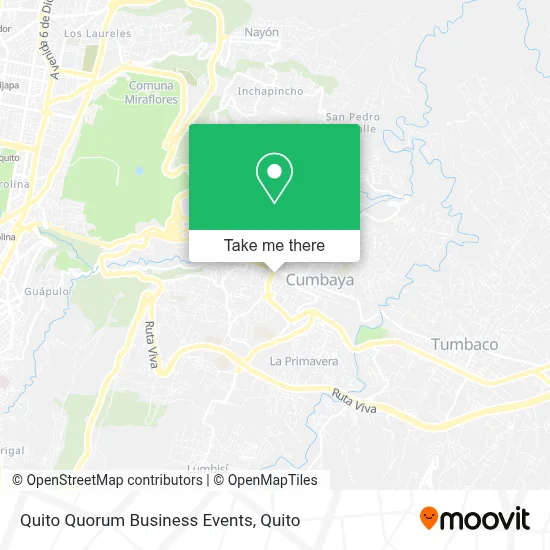 Quito Quorum Business Events map