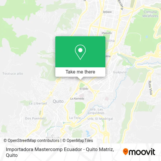 Importadora Mastercomp Ecuador - Quito Matriz map