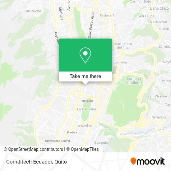 Comditech Ecuador map