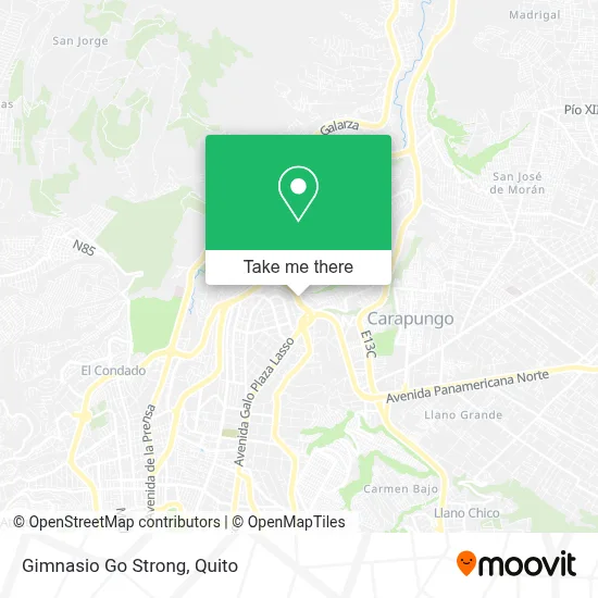Gimnasio Go Strong map