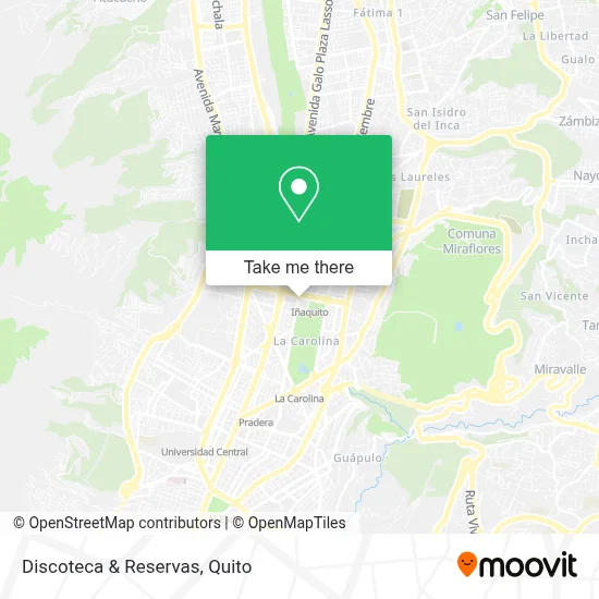 Discoteca & Reservas map