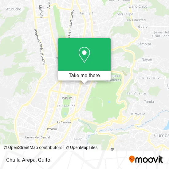 Chulla Arepa map