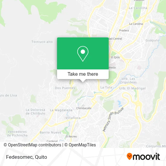 Fedesomec map