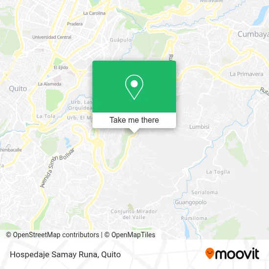 Hospedaje Samay Runa map