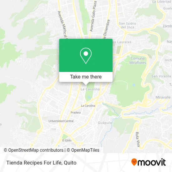 Tienda Recipes For Life map