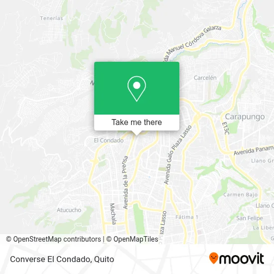 Converse El Condado map