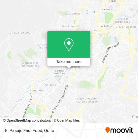 El Pasaje Fast Food map