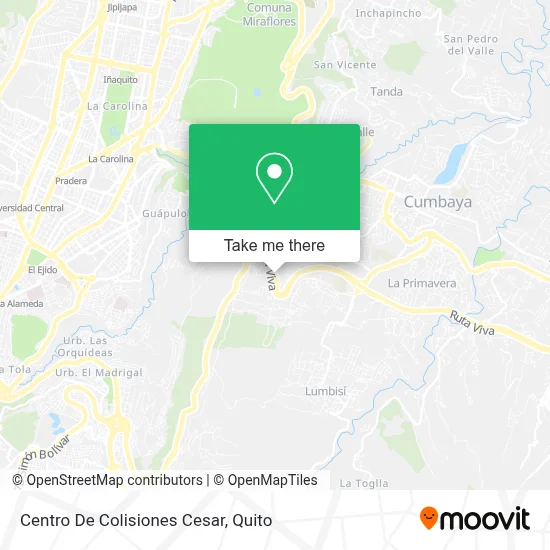 Centro De Colisiones Cesar map