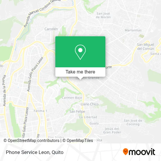 Phone Service Leon map