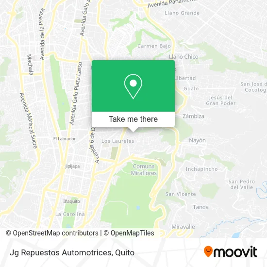 Jg Repuestos Automotrices map