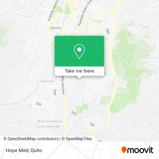 Hope Med map