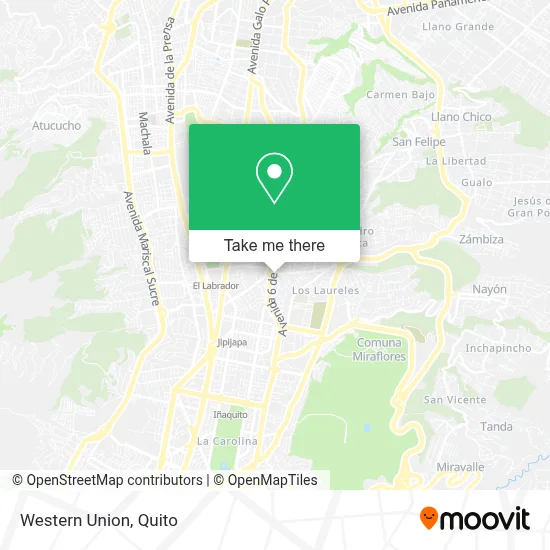 Western Union map