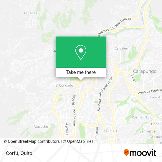 Corfú map
