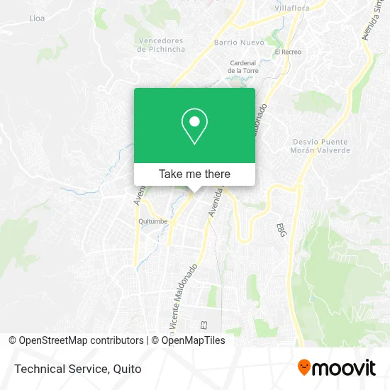 Technical Service map