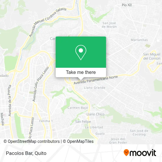 Pacolos Bar map