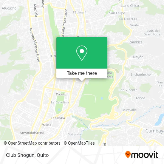 Club Shogun map