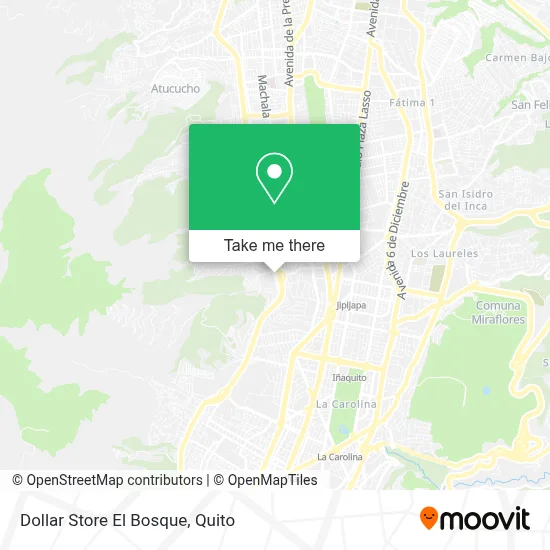 Dollar Store El Bosque map