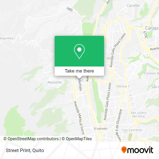 Street Print map