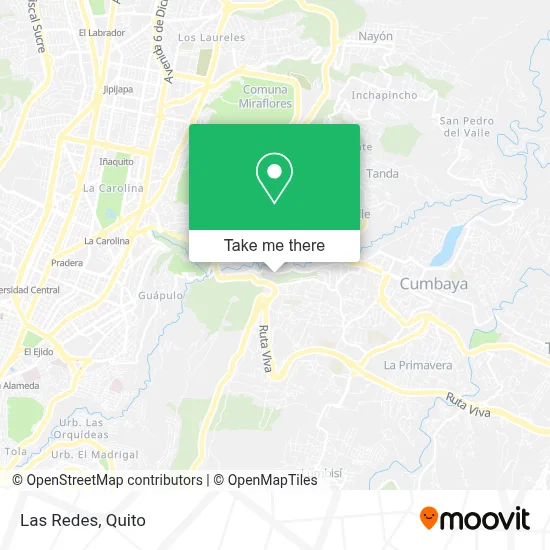 Las Redes map