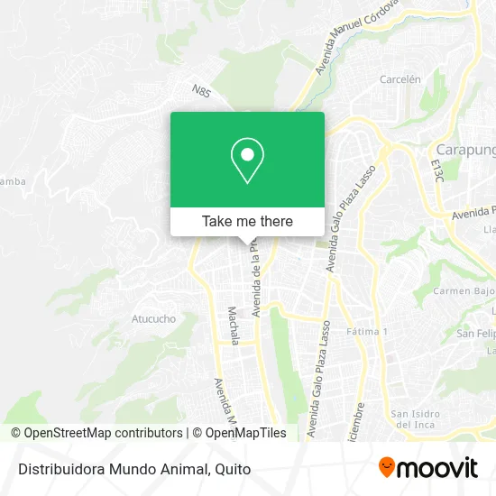 Distribuidora Mundo Animal map