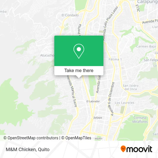 M&M Chicken map