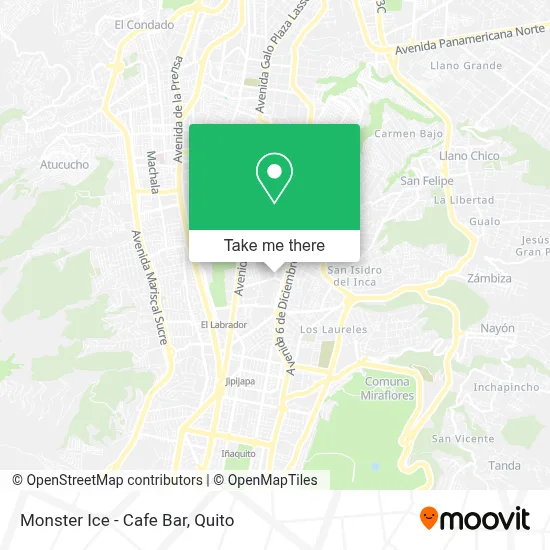 Monster Ice - Cafe Bar map