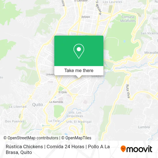 Rústica Chickens | Comida 24 Horas | Pollo A La Brasa map