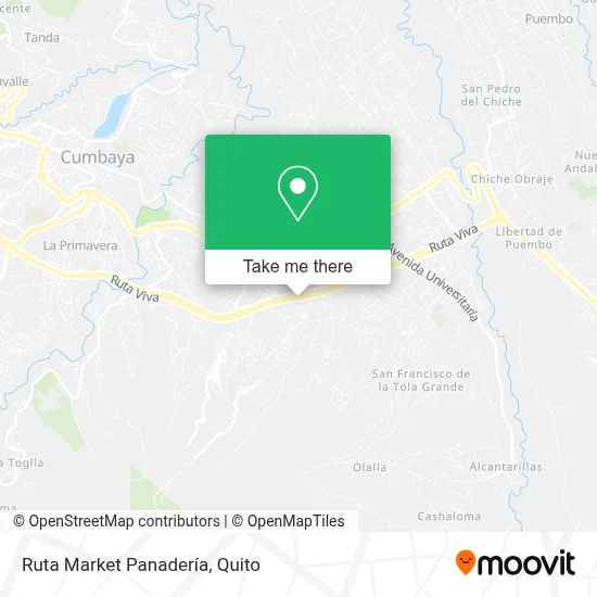 Ruta Market Panadería map