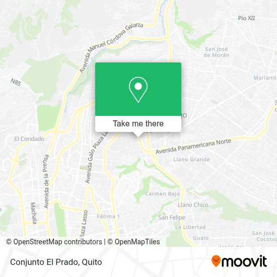 Conjunto El Prado map