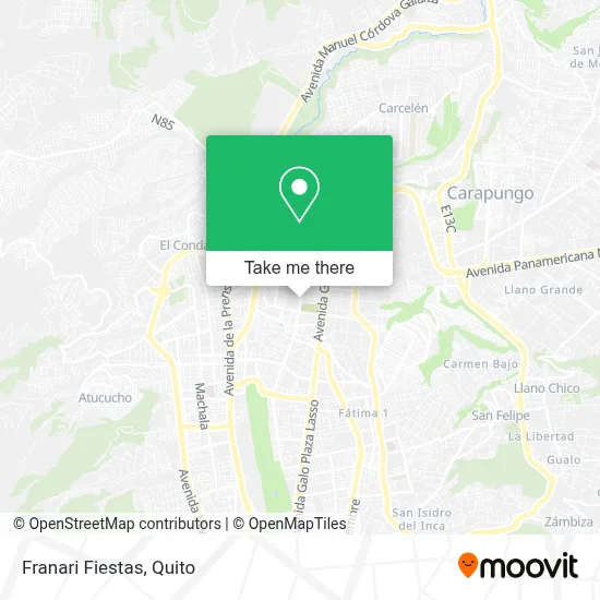 Franari Fiestas map