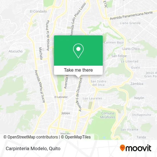 Carpinteria Modelo map