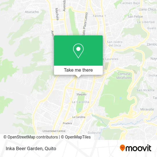 Inka Beer Garden map