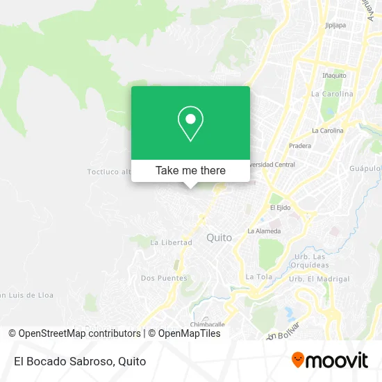 El Bocado Sabroso map