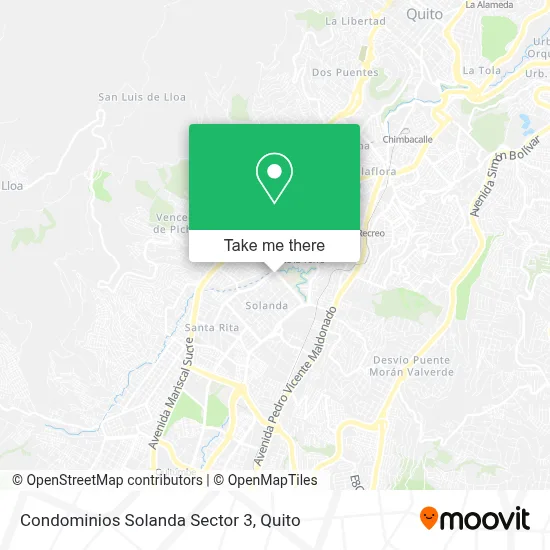 Condominios Solanda Sector 3 map