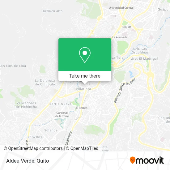 Aldea Verde map