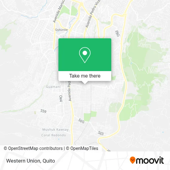 Western Union map