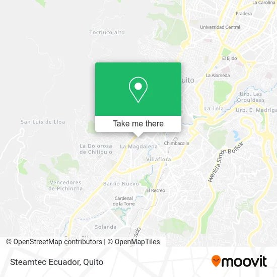 Steamtec Ecuador map