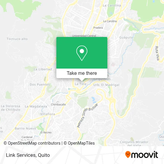 Link Services map