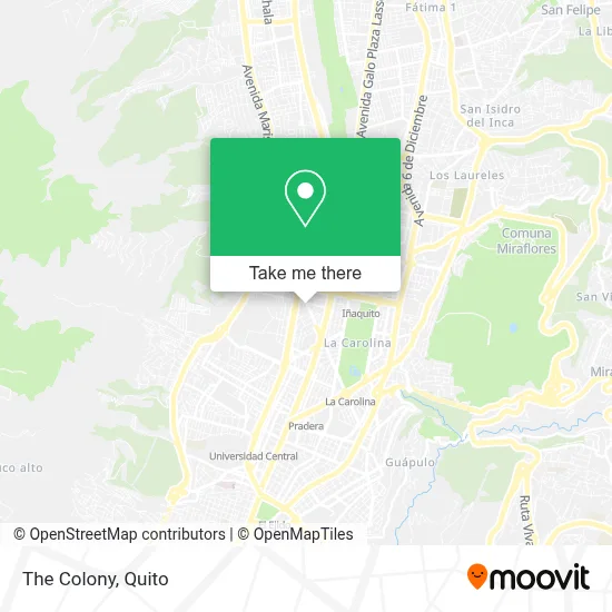 La Colonia map