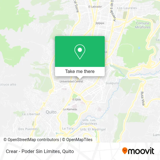 Crear - Poder Sin Límites map