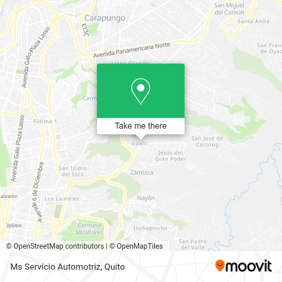 Ms Servicio Automotriz map