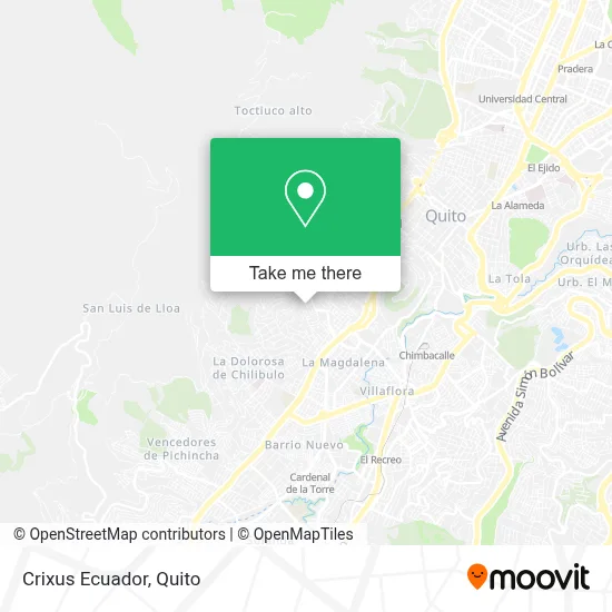Crixus Ecuador map