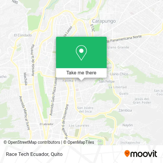 Race Tech Ecuador map