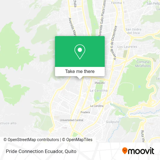 Pride Connection Ecuador map