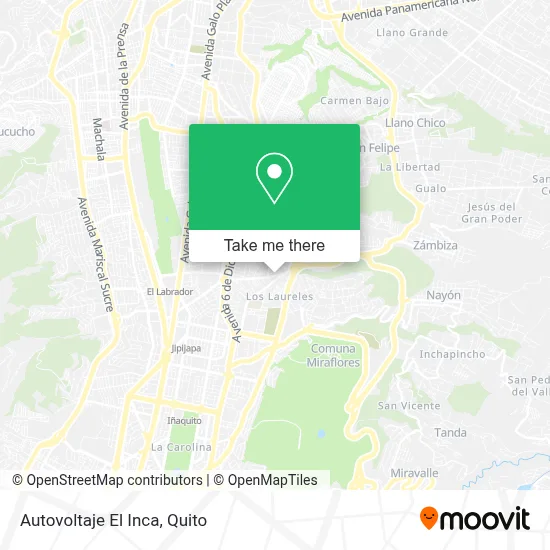 Autovoltaje El Inca map