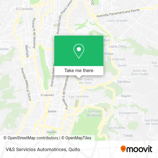 V&S Servicios Automotrices map